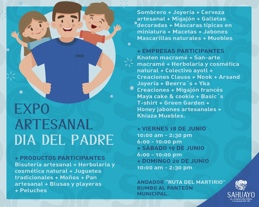 EXPO ARTESANAL DEL DÍA DEL PADRE EN SAHUAYO